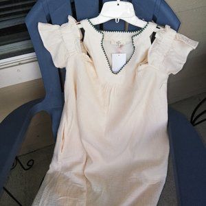 Entro Gauze Cold Shoulder Dress